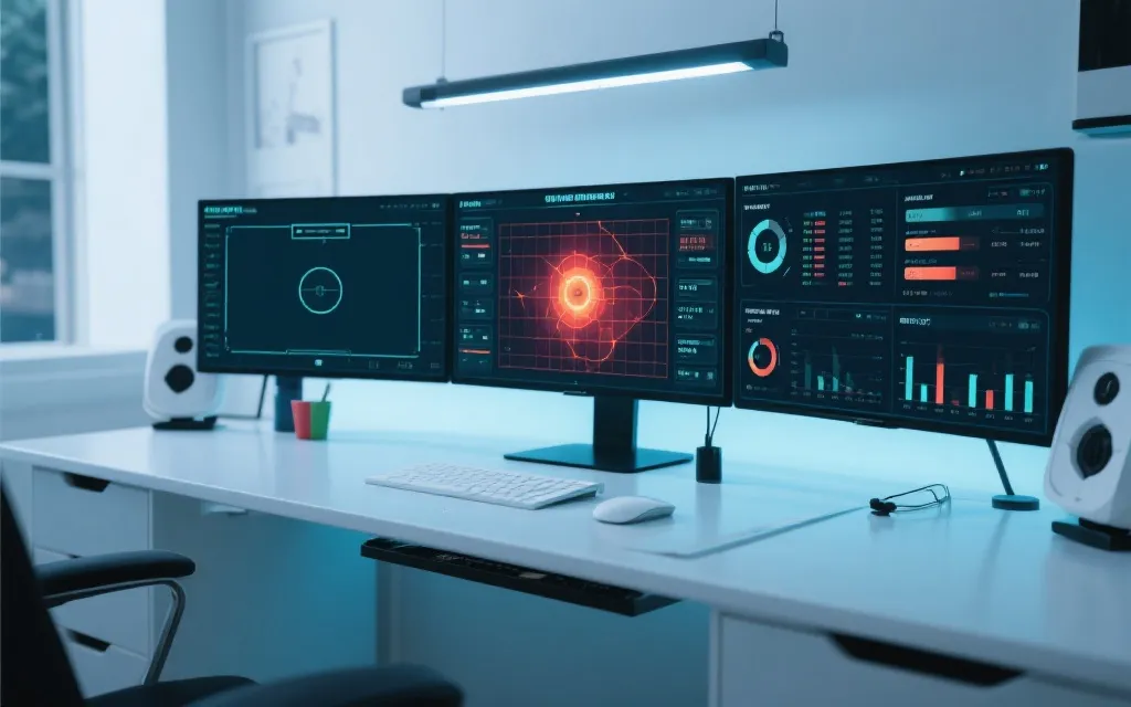 数据面板与射门热区图的概念可视化